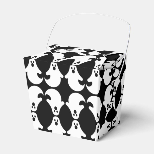 Mirrored Ghost Pattern Favour Box (Front Side)