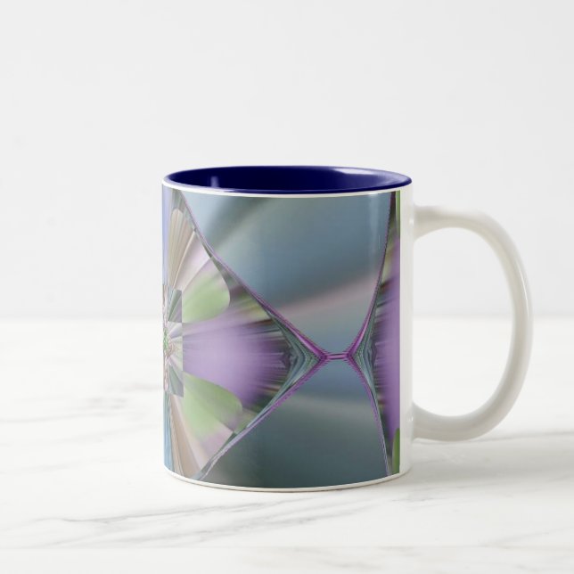 mirrored glass Two-Tone coffee mug (Right)