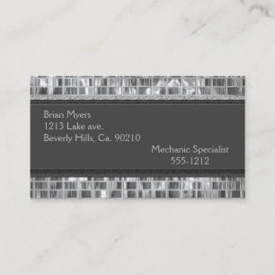 Mirrored Metal Magic Business Card