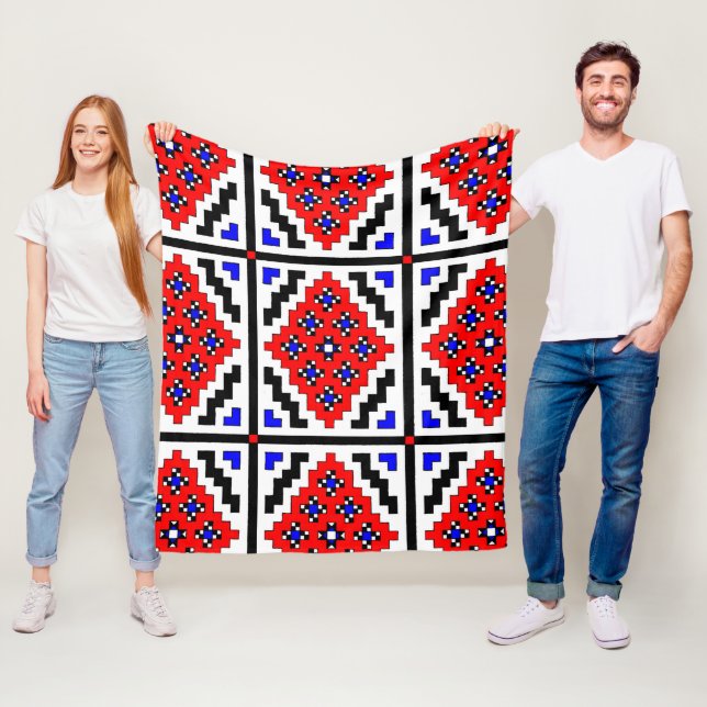 Mirrored Mosaic ( Small ) Fleece Blanket (In Situ)