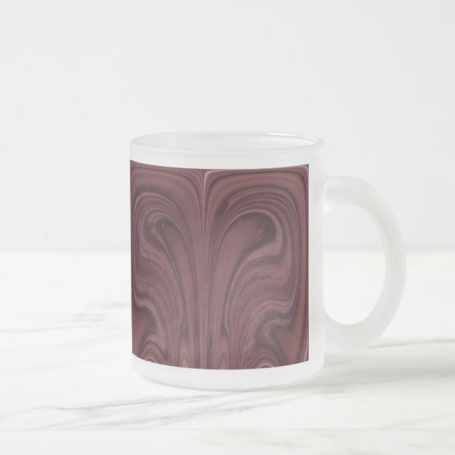 Mirrored Ocean Glass Mug - Abstract (Right)