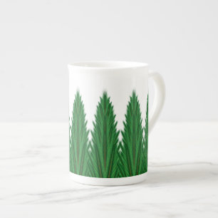 Mirrored Pines Bone China Mug
