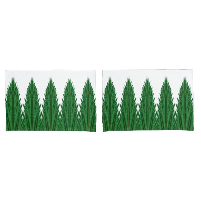 Mirrored Pines Standard Pillowcases (Front-Set)