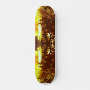 Mirrored Tree Skateboard