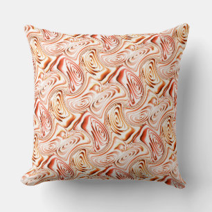 Mirroring formed flower and butterfly in brownish  cushion
