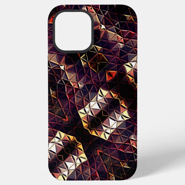 Mirroring of triangles generating strange shapes   iPhone case (Back)