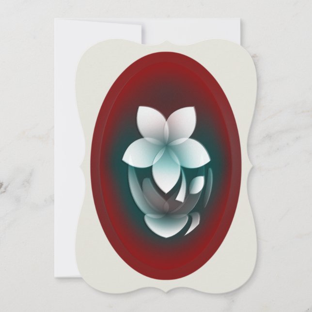 Mirroring white flower (Front)