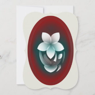 Mirroring white flower