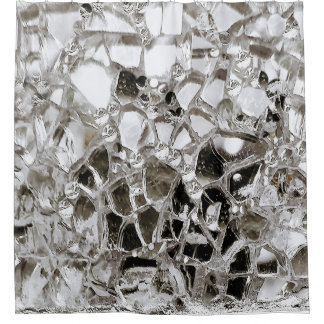 Mirrors and Glass Shower Curtain