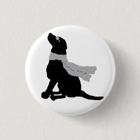 Mirths and monsters button-Finn silhouette