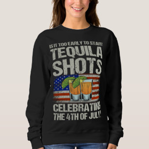 Mis Amigos 4th of July Salt Lime & Tacos Tequila Sweatshirt