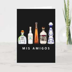 Mis Amigos Tequila Funny Cinco De Mayo Mexican Par Card