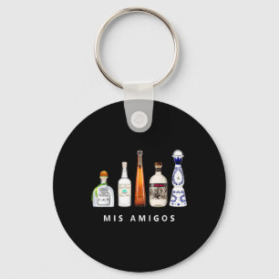 Mis Amigos Tequila Funny Cinco De Mayo Mexican Par Key Ring