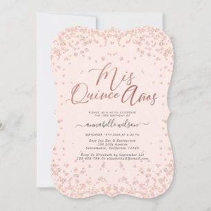 Mis Quince Años Blush Quinceañera Invitation