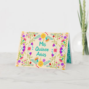 Mis Quince Anos Champagne Quinceanera Mexican Invitation