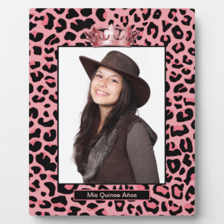 Mis Quince Años Jaguar Print Photo Plaque