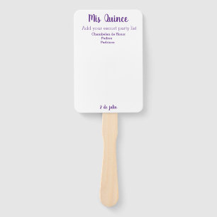 Mis Quince Customise Hand fans