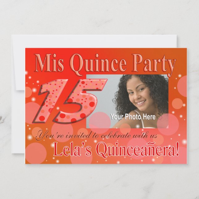 Mis Quince I Photo Party Invitation (Front)
