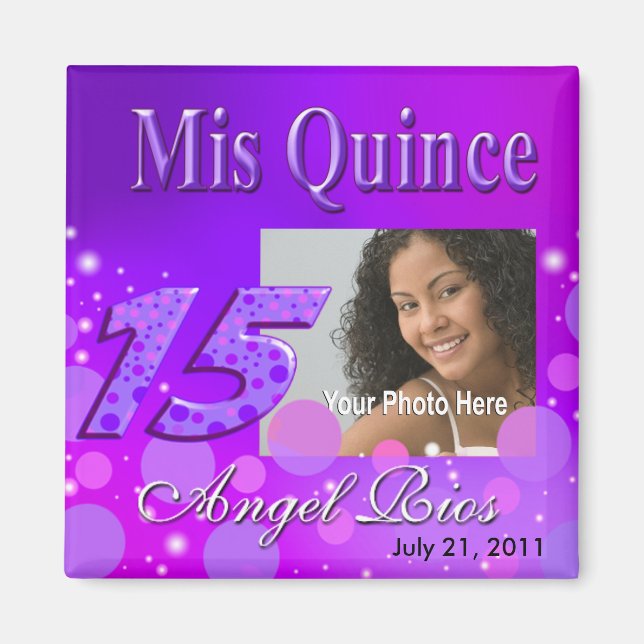 Mis Quince I Photo Party Magnet (Front)