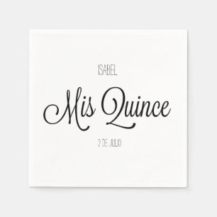 Mis Quince party Customise Napkin