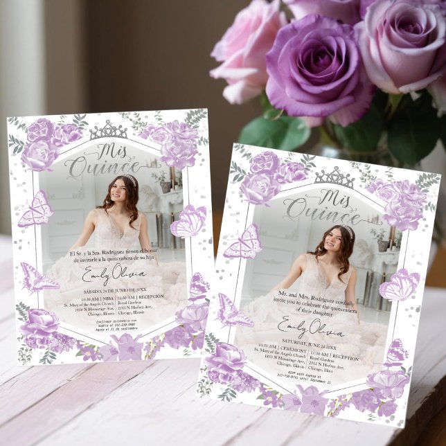 Mis Quince Photo Budget Invitation Bilingual (Creator Uploaded)