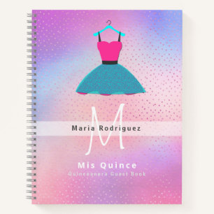 Mis Quince Quinceanera Dress GUEST BOOK Customised