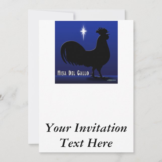 Misa Del Gallo Invitation (Front)