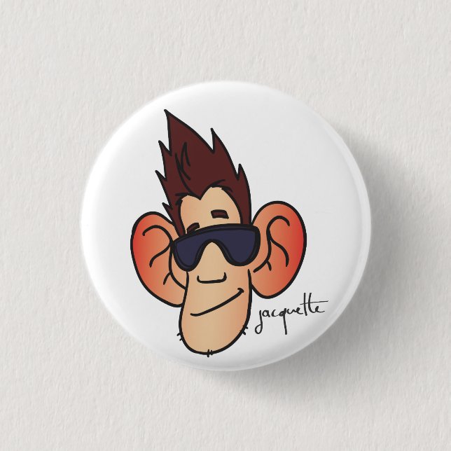 misadventure jacquette bling bling 3 cm round badge (Front)