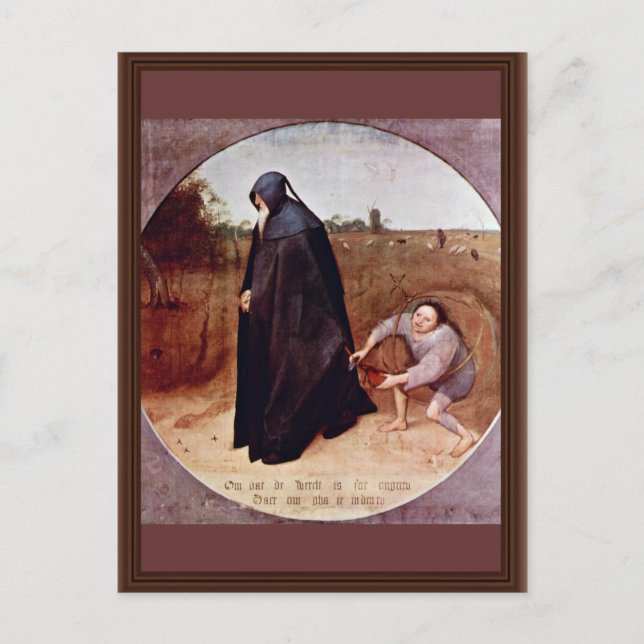 Misanthrope By Bruegel D. Ä. Pieter (Best Quality) Postcard (Front)