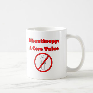 Misanthropy Core Value No People Dark Humour Coffee Mug