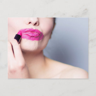 Misapplied Lipstick postcard