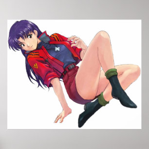 Misato Katsuragi Neon Genesis Evangelion Poster