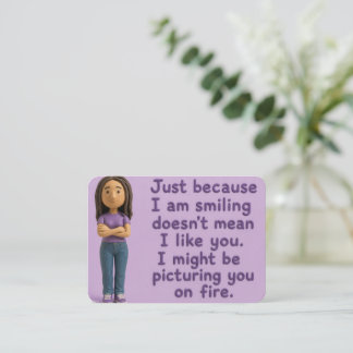 Misbehaving Mary Place Card