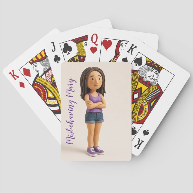 Misbehaving Mary Playing Cards (Back)