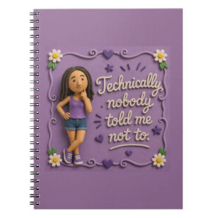 Misbehaving Mary Spiral Notebook