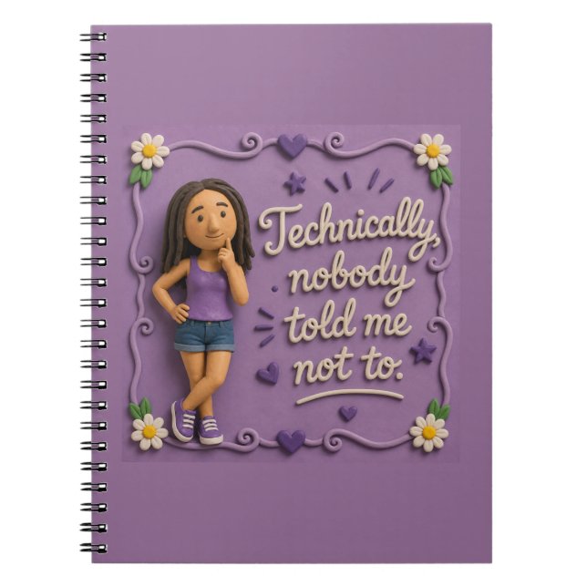 Misbehaving Mary Spiral Notebook (Front)