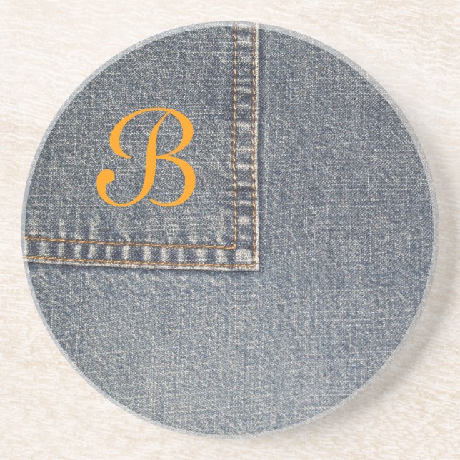 Misc. Fabric---Denim With Copy Space Coaster (Front)