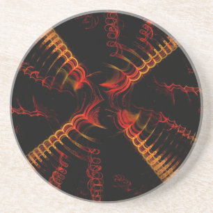 Misc Series-18--- Orange Yellow Coaster 1 of