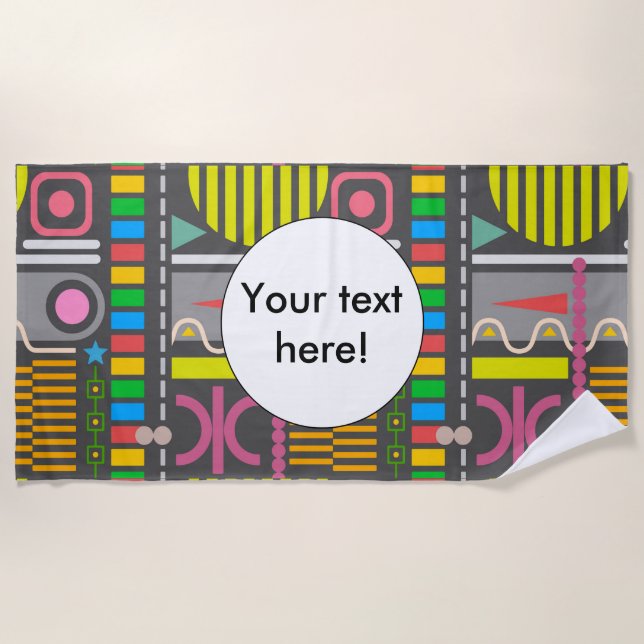 Misc shapes beach towel (Front)
