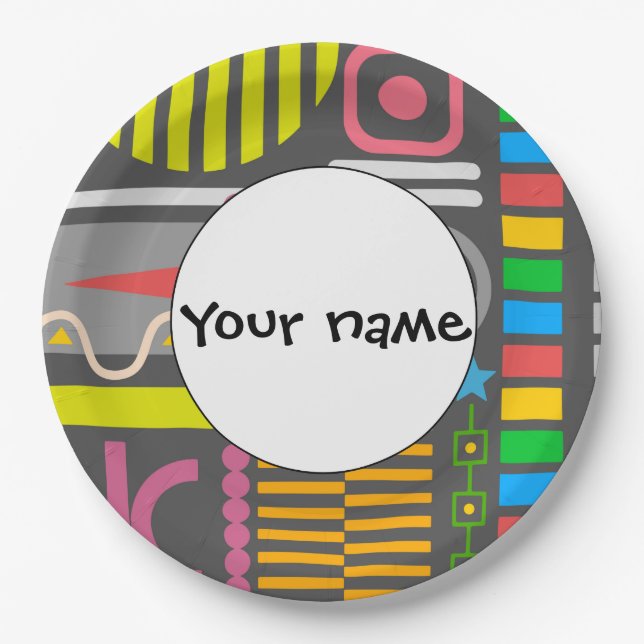 Misc shapes paper plate (Front)