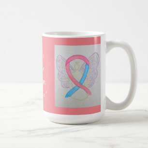 Miscarriage Awareness Ribbon Angel Custom Mug