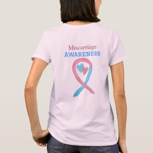 Miscarriage Awareness Ribbon Heart Art Shirt