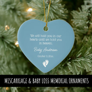 Miscarriage / Baby Loss Memorial Christmas Ceramic Tree Decoration