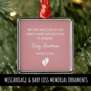 Miscarriage / Baby Loss Memorial Christmas Metal Tree Decoration