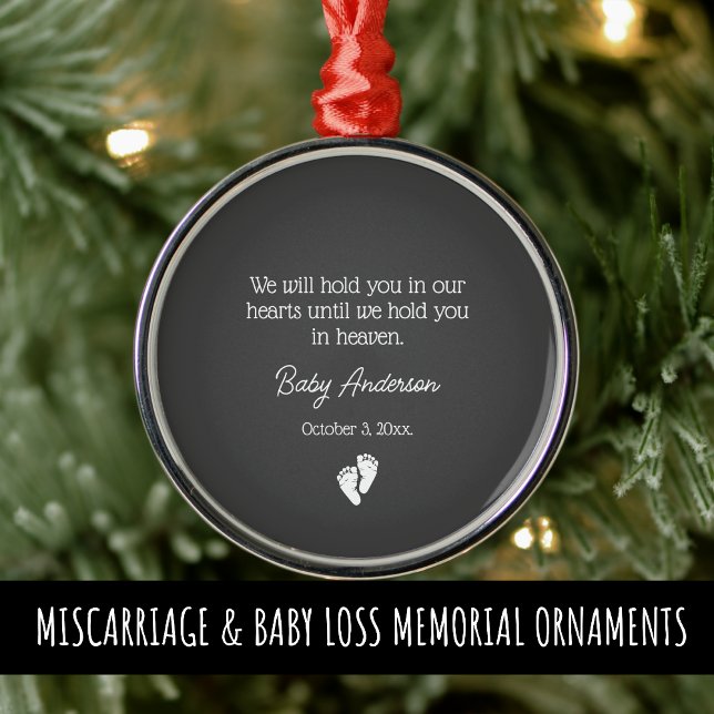 Miscarriage / Baby Loss Memorial Christmas Metal Tree Decoration (Creator Uploaded)