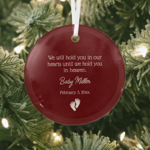 Miscarriage / Baby Loss Memorial  Glass Tree Decoration