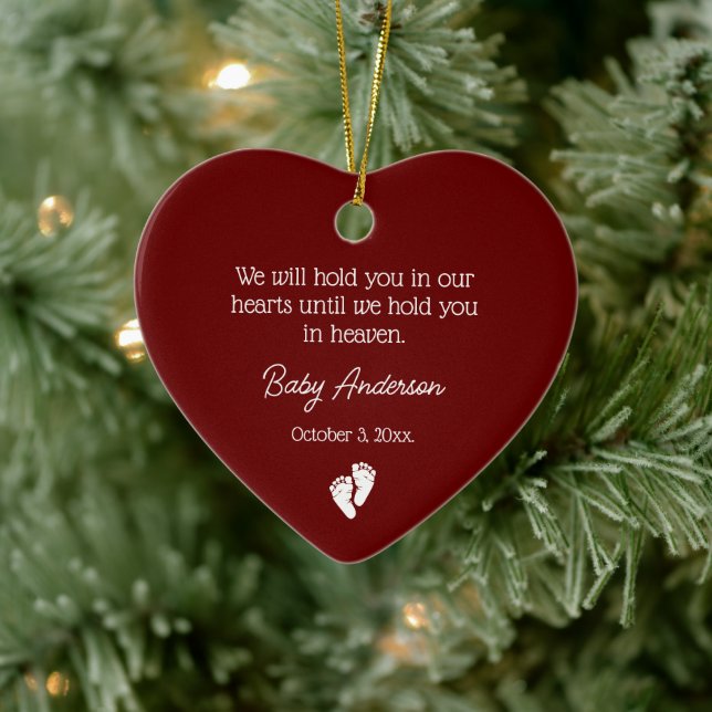 Miscarriage / Baby Loss Memorial Ultrasound Photo Ceramic Tree Decoration (Tree)