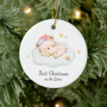 Miscarriage Baby Loss Star Bear Memorial Ornament