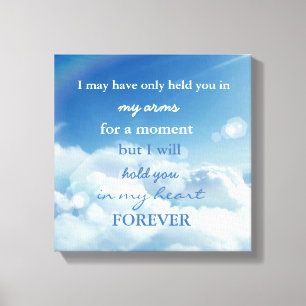 Miscarriage/Stillborn Loss Memorial Canvas Print