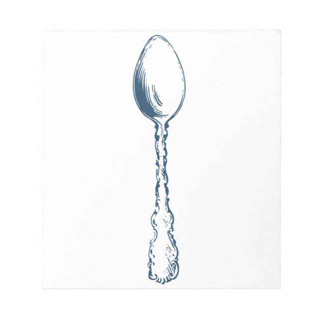 Miscellaneous - Blue Vintage: Spoon Notepad (Front)